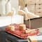 Set of 3 White Polystone Contemporary Sculpture, 15", 15", 14"